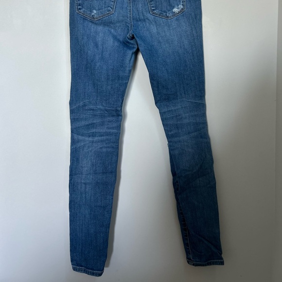 American Eagle Distressed Super Stretch. high Rise Jeggings Size 10 - Picture 3 of 14